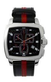 Seculus 4480.1.816 black, ss, black red leather