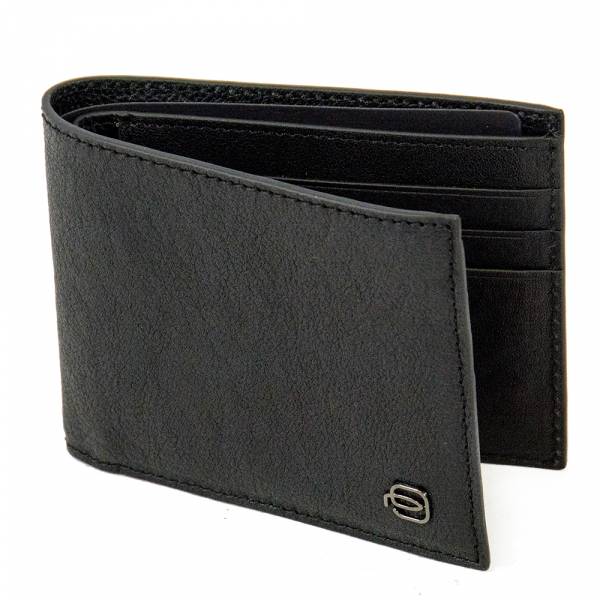 Piquadro BK SQUARE/Black Портмоне гориз. с отдел. для док. с RFID защитой (11x9x1,5)