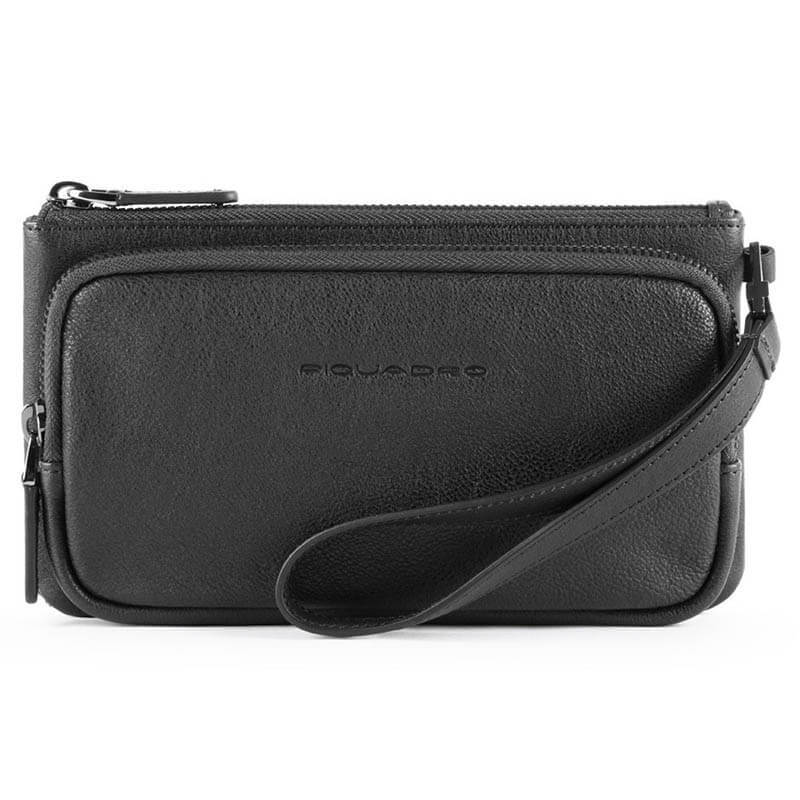 Piquadro BK SQUARE/Black Сумочка д/смартфона с отдел. для кред.карт с RFID защитой (11,5x20x3,5)
