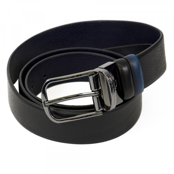 Piquadro BK SQUARE/Black-Navy Ремень муж. двухсторон. CU4877B3 (125x3,5x0)