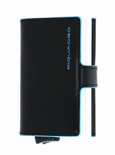 Piquadro BL SQUARE/Black Кредитница-портмоне с выдвижным механизмом с RFID защитой (6,5x10,5x2,5)