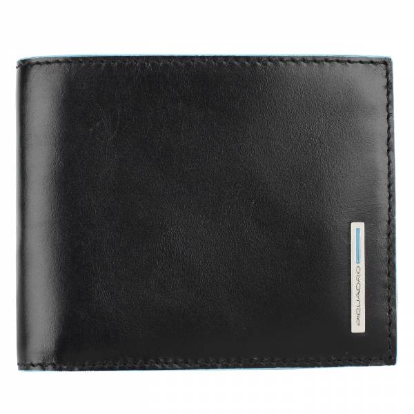 Piquadro BL SQUARE/Black  Портмоне гориз. с отдел. для док. с RFID защитой (11x9x1,5)
