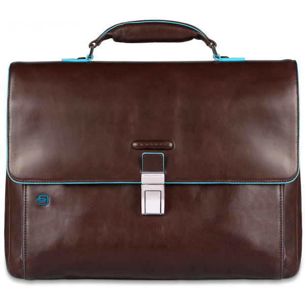 Piquadro BL SQUARE/Cognac Портфель с отдел. д/ноутбука 15"/iPad Air/Pro (41x30x10)