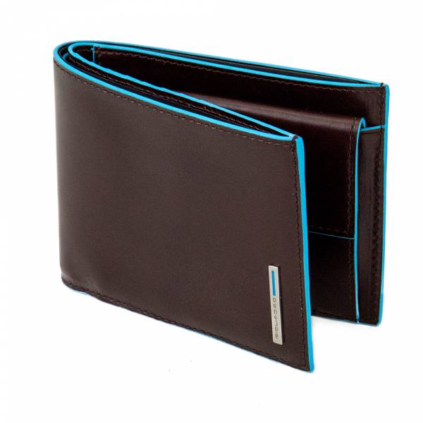Piquadro BL SQUARE/Cognac Портмоне с отдел. для монет с RFID защитой (12,5x9,5x2)