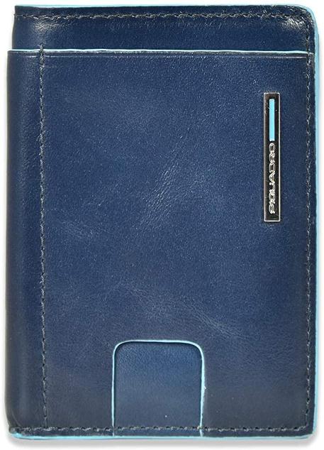 Piquadro BL SQUARE/N.Blue Кредитница верт. с RFID защитой (8x10,5x1,5)