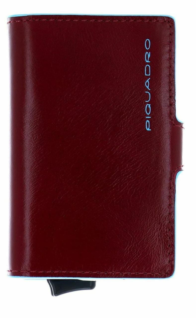 Piquadro BL SQUARE/Red Кредитница-портмоне с выдвижным механизмом с RFID защитой (6,5x10,5x2,5)