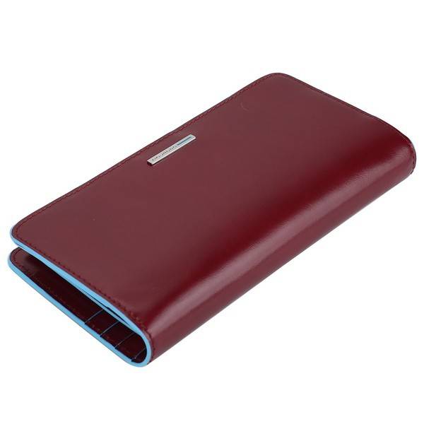 Piquadro BL SQUARE/Red Портмоне верт. с отдел. для 12 кред.карт с RFID защитой (10x20x2)
