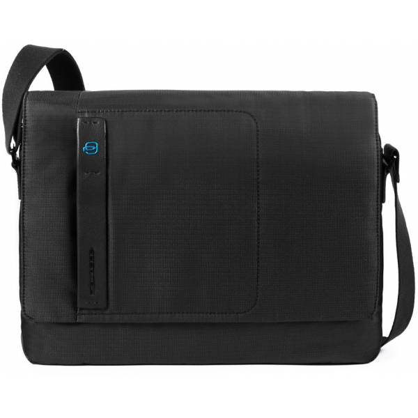 Piquadro PULSE/ChevronBlack Сумка наплечная с отдел. д/ноутбука 14"/iPad/iPad Air (40x30,5x9)