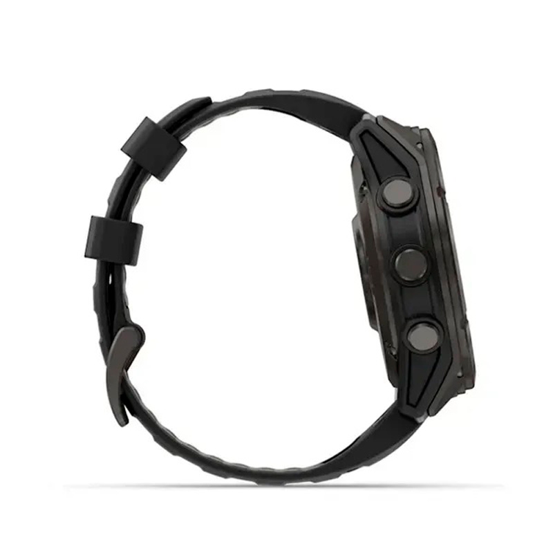 Garmin Смарт-часы Garmin Fenix 8 Pro (51 mm) AMOLED Sapphire, титан Carbon Gray DLC с силиконовым черно-серым ремешком Garmin Смарт-часы Garmin Fenix 8 Pro (51 mm) AMOLED Sapphire, титан Carbon Gray DLC с силиконовым черно-серым ремешком