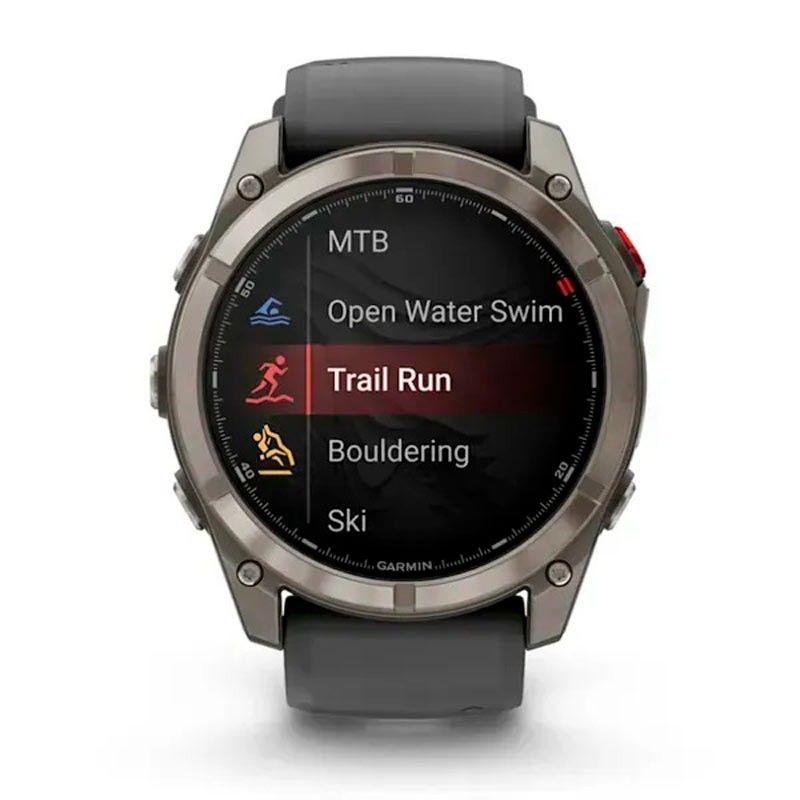 Garmin Смарт-часы Garmin Fenix 8 Pro (51 mm) AMOLED Sapphire, титан с графитово-черным силиконовым ремешком Garmin Смарт-часы Garmin Fenix 8 Pro (51 mm) AMOLED Sapphire, титан с графитово-черным силиконовым ремешком
