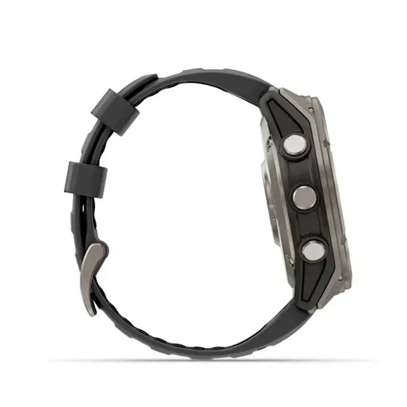 Garmin Смарт-часы Garmin Fenix 8 Pro (51 mm) AMOLED Sapphire, титан с графитово-черным силиконовым ремешком Garmin Смарт-часы Garmin Fenix 8 Pro (51 mm) AMOLED Sapphire, титан с графитово-черным силиконовым ремешком