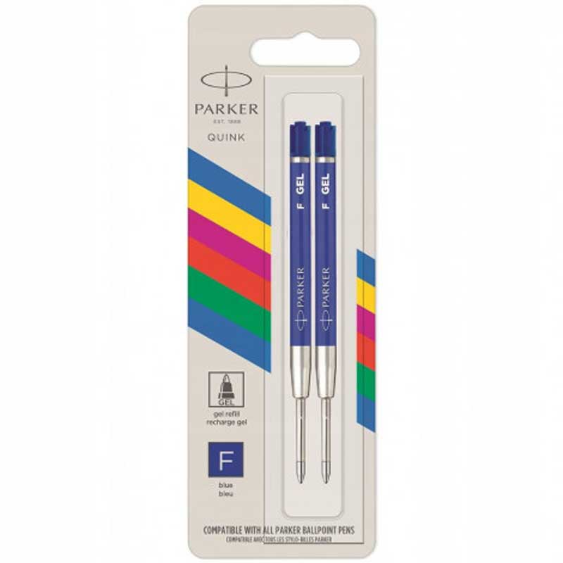 Parker Стержень   Parker шарик. GEL пласт. син.   F  блистер 2шт