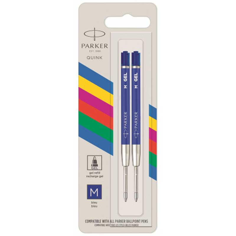 Parker Стержень   Parker шарик. GEL пласт. син.   М  блистер 2шт