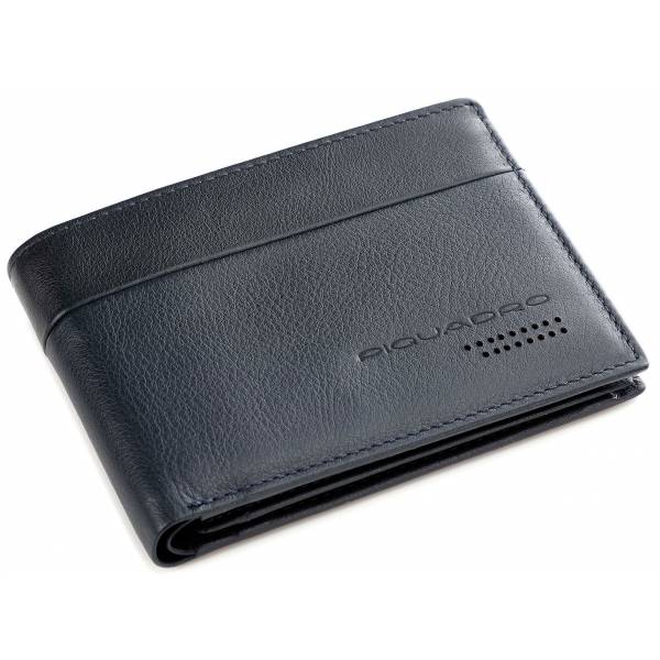 Piquadro URBAN/Blue Портмоне гориз. с отдел. для док. с RFID защитой (13x9x2)