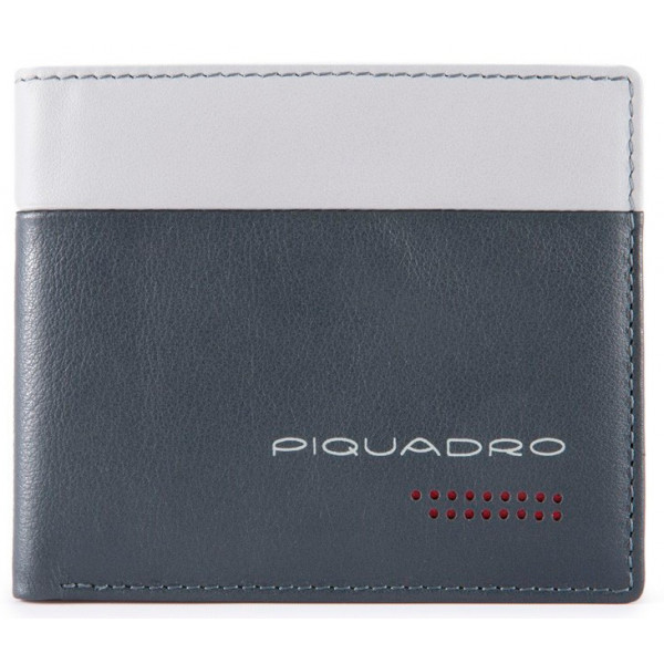 Piquadro URBAN/Grey-Black Портмоне с отдел. для монет с RFID защитой (11x9x1,5)