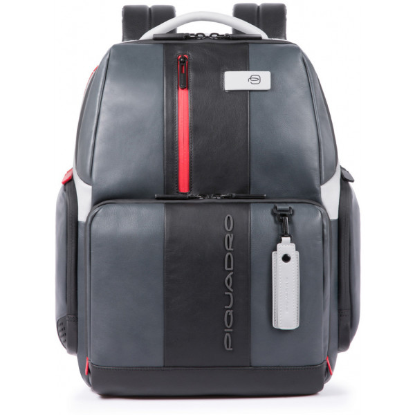 Piquadro URBAN/Grey-Black Рюкзак с отдел. д/ноутбука 15,6"/iPad Air/Pro с RFID защитой (34x44x18)